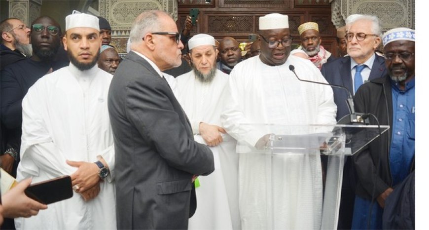 Bakary Dembelé, charge d'affaires de l'ambassade du Mali à Paris, lors de la cérémonie d'hommage à Aboubakar Cisse : "Les autorités maliennes resteront solidaires et ne ménageront aucun effort pour que justice soit rendue"